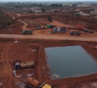 Đã giảm ô nhiễm bụi tại công trường sân bay Long Thành