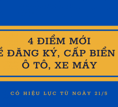 Từ ngày 21/5, đăng ký xe máy, ô tô có nhiều điểm mới