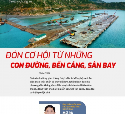 Đón cơ hội từ những con đường, bến cảng, sân bay.