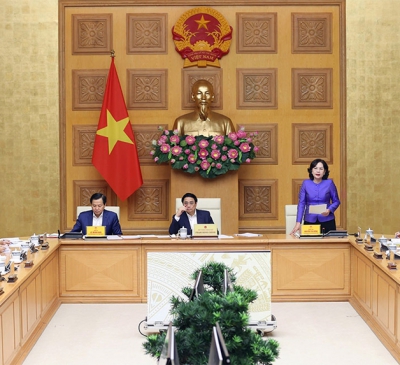 Thủ tướng Phạm Minh Chính gặp mặt lãnh đạo các ngân hàng thương mại