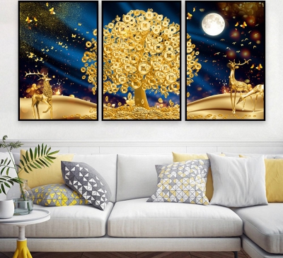 Cách sử dụng cây tiền và tranh cây tiền phong thủy