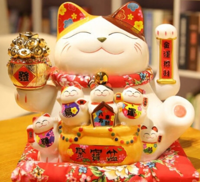 Cách sử dụng mèo thần tài trong phong thủy nhà ở, cửa hàng kinh doanh