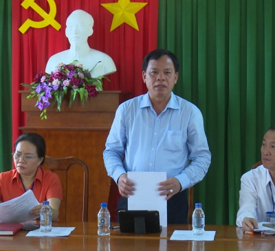 UBND huyện làm việc với UBND xã Tân Hiệp về tình hình phát triển kinh tế - xã hội