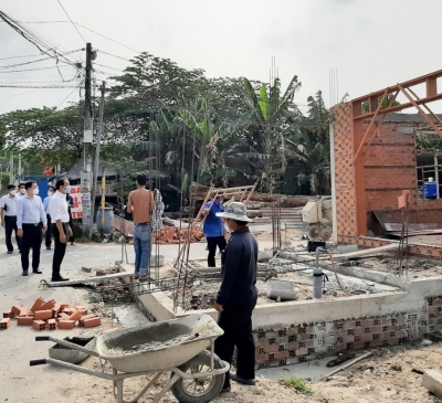 Kiểm tra tình hình xây dựng trái phép trên địa bàn huyện Long Thành