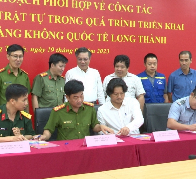 Quy chế phối hợp đảm bảo An ninh trật tự tại dự án Sân Bay Long Thành giữa các cơ quan chức năng