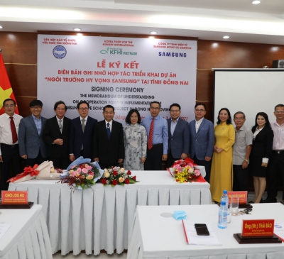 Samsung Việt Nam và KFHI tài trợ 22 tỷ đồng xây dựng trường học tại Đồng Nai