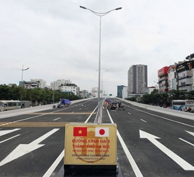 Thông xe tuyến đường Vành đai 3 trên cao đoạn Mai Dịch - Nam Thăng Long hơn 5.300 tỷ đồng