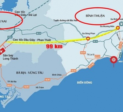 Cao tốc Dầu Giây – Phan Thiết dự kiến về đích cuối năm 2022