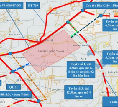 Gần 6.800 tỷ đồng đầu tư 5 tuyến đường kết nối sân bay Long Thành