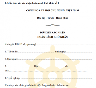 Đơn đề nghị hỗ trợ khó khăn viết tay hay đánh máy?