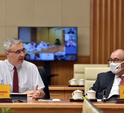 Đối thoại trực tuyến Chính phủ với đại sứ quán EU và Eurocham Việt Nam