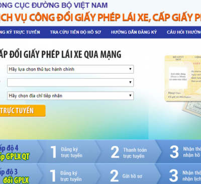 Đổi giấy phép lái xe trực tuyến từ 14/11
