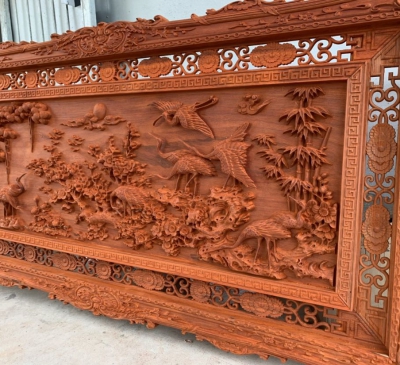 9 mẫu tranh gỗ treo tường phòng khách đẹp, hợp phong thuỷ