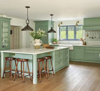 Khám phá những không gian tuyệt vời khi được kết hợp với màu xanh