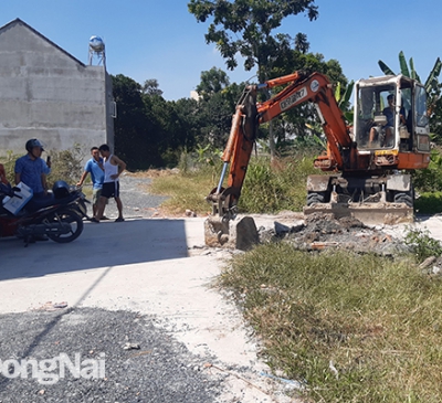 Trảng Dài cưỡng chế hạ tầng phân lô bán nền được 