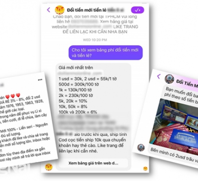 Rục rịch dịch vụ đổi tiền mới