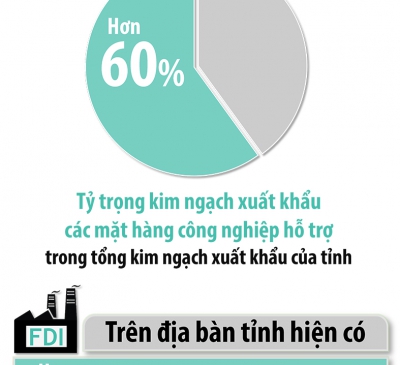 Công nghiệp hỗ trợ 'hút' doanh nghiệp FDI