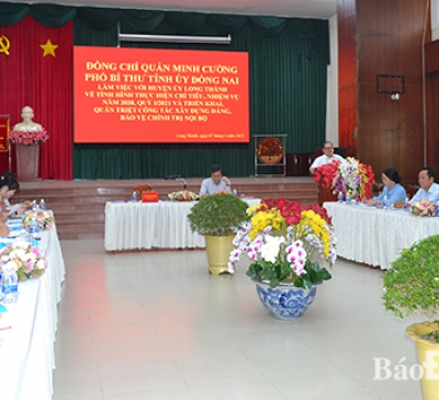 Cần có tư duy dài hạn trong quy hoạch, phát triển huyện Long Thành