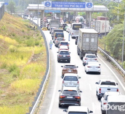 Giải tỏa kẹt xe cho tuyến đường cao tốc TP.HCM - Long Thành - Dầu Giây