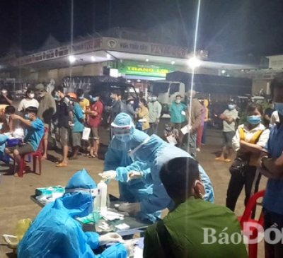 Tạm ngừng hoạt động Chợ đầu mối nông sản thực phẩm Dầu Giây