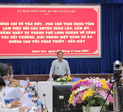 Nỗ lực hoàn thành giải phóng mặt bằng dự án cao tốc Phan Thiết - Dầu Giây