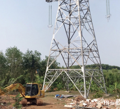 Một số dự án điện cao thế vướng mặt bằng