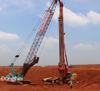 Hoàn thành thi công gói thầu móng cọc nhà ga hành khách sân bay Long Thành