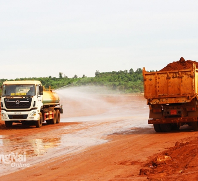 Báo động ô nhiễm bụi ở vùng dự án Sân bay Long Thành