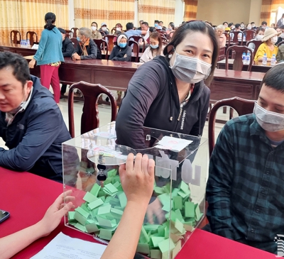 Thêm 76 hộ dân bốc thăm nhận đất tái định cư dự án Sân bay quốc tế Long Thành