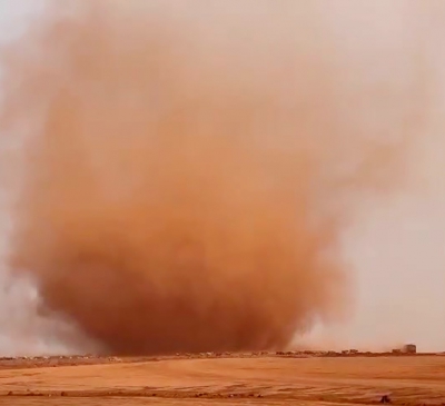 Gió lớn, lốc xoáy càng làm phát tán bụi dự án Sân bay Long Thành