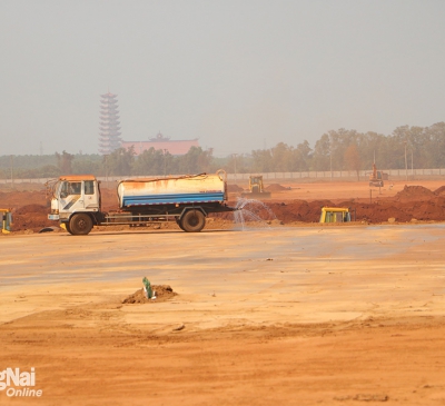 Báo cáo kết quả thực hiện các giải pháp giảm thiểu bụi từ dự án Sân bay Long Thành