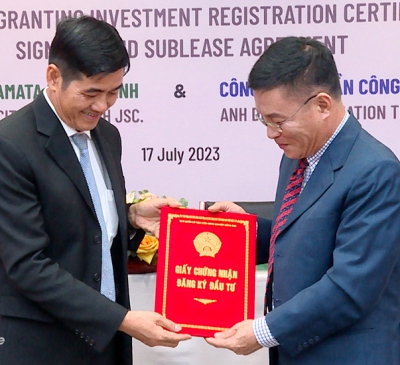 Cấp giấy chứng nhận đầu tư cho dự án đầu tiên tại Khu công nghiệp công nghệ cao Long Thành