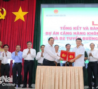 Bàn giao 5 ngàn ha mặt bằng xây dựng Sân bay Long Thành