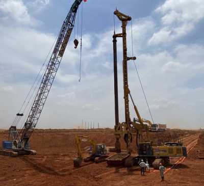 Thi công xuyên đêm ngày trên công trường sân bay Long Thành