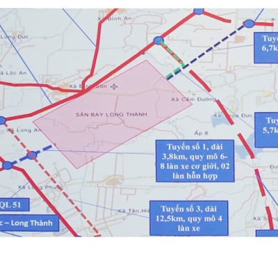 Bốn tuyến đường kết nối Cảng hàng không quốc tế Long Thành