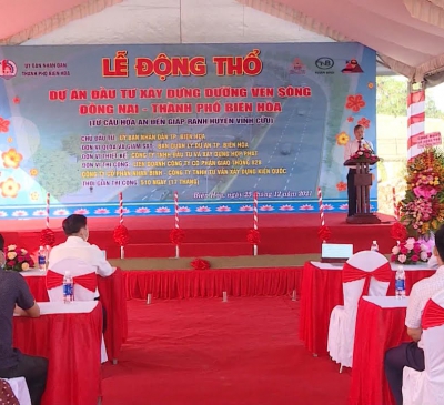 Động thổ dự án đường ven sông Đồng Nai từ cầu Hóa An đến giáp ranh Vĩnh Cửu