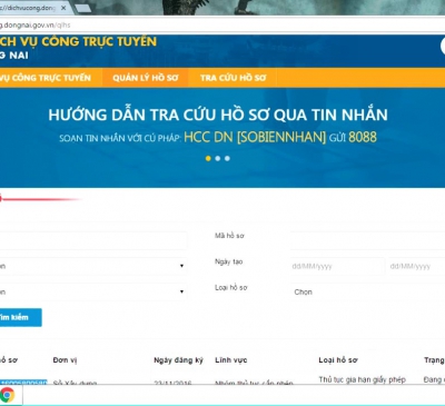 Hướng dẫn sử dụng cổng Dịch vụ công tỉnh Đồng Nai