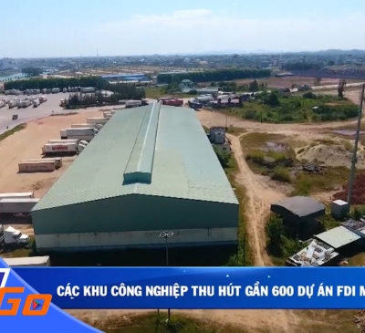 Các khu công nghiệp thu hút gần 600 dự án FDI mới