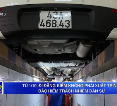 Từ ngày 1-10, đi đăng kiểm không phải xuất trình bảo hiểm trách nhiệm dân sự