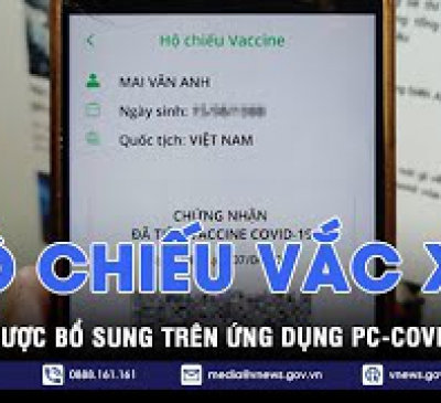 Ứng dụng PC-Covid bổ sung tính năng “Hộ chiếu vắc xin”