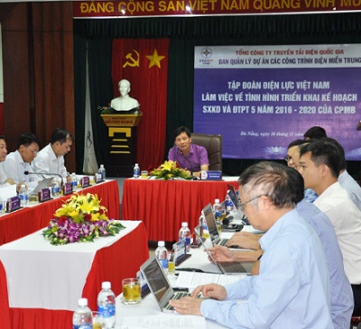 Làm việc về tình hình thực hiện Kế hoạch sản xuất kinh doanh ngành điện lực giai đoạn 2016-2020