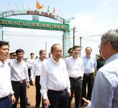 Phó thủ tướng Chính phủ thị sát khu tái định cư Lộc An - Bình Sơn