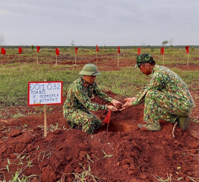 Phát hiện nhiều bom mìn tại mặt bằng sân bay Long Thành