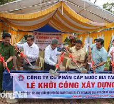 Cẩm Mỹ : Khởi công công trình cấp nước sạch cho thị trấn Long Giao
