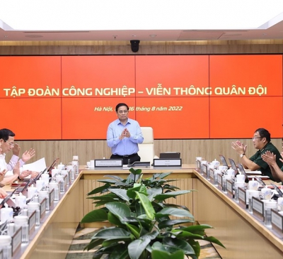 Thủ tướng Phạm Minh Chính làm việc với Tập đoàn Viettel