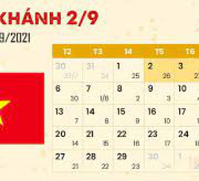 Người lao động được nghỉ 4 ngày dịp Quốc khánh