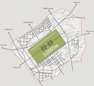 Sẽ xây dựng 30km hàng rào bao quanh sân bay Long Thành