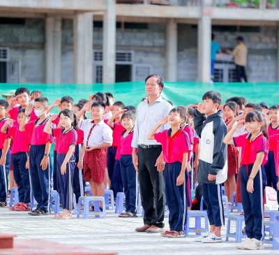 Trường tiểu học đầu tiên tại khu tái định cư dự án sân bay Long Thành chính thức đi vào hoạt động