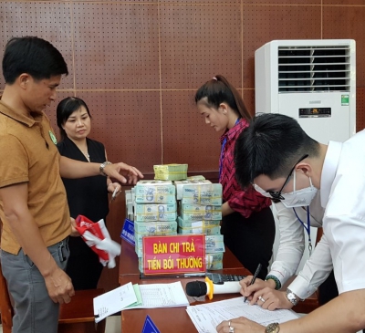 Huyện Long Thành chi trả tiền bồi thường dự án sân bay đợt 6.