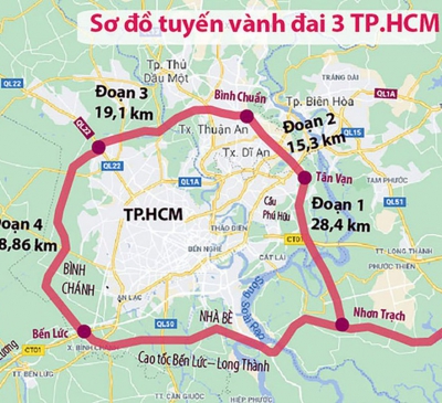 Dự kiến khởi công đường Vành đai 3 vào năm 2023